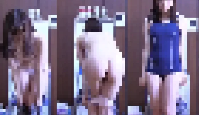 【JC】카메라 앞에서 수영복으로 생착의