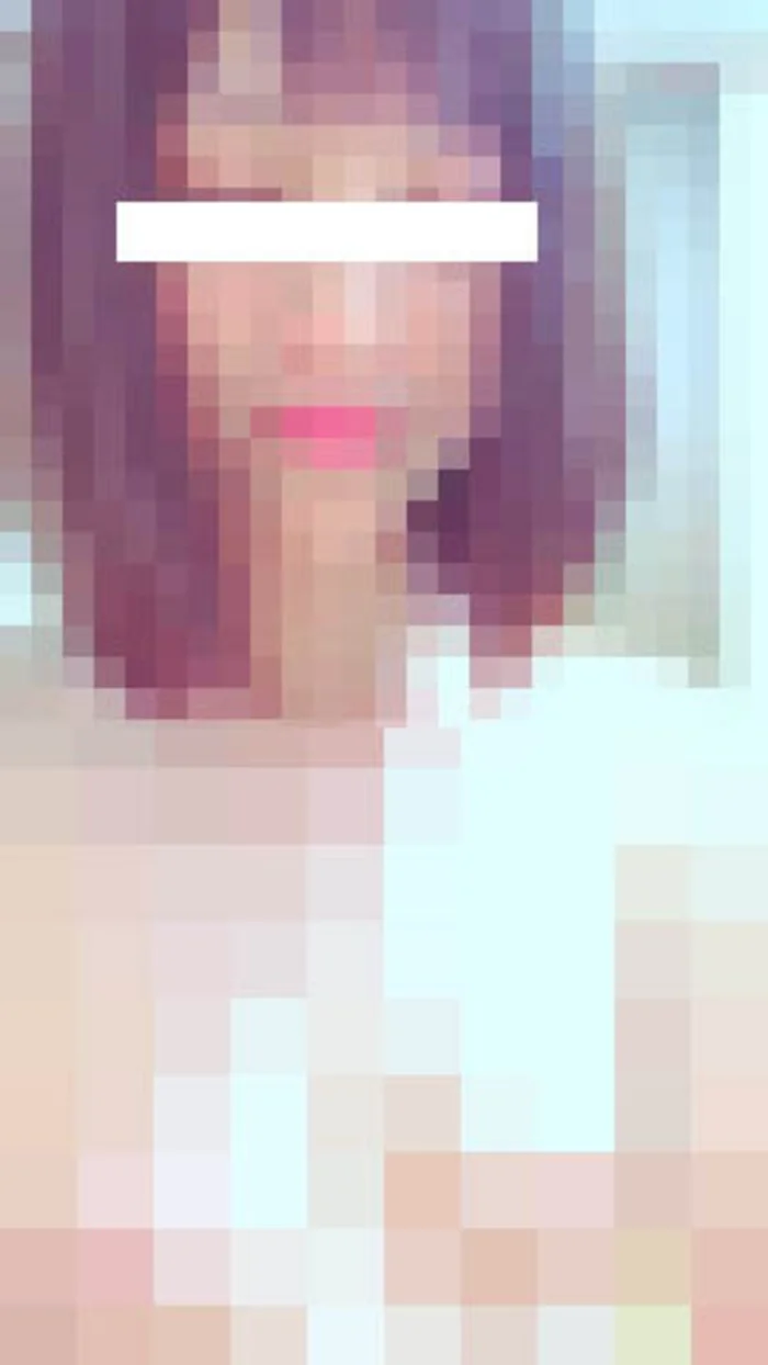 A beautiful girl with a translucent quality and her lovely breasts.