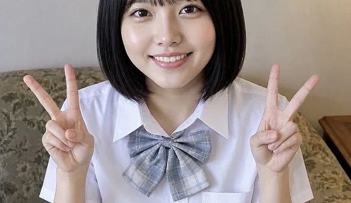 Idol trainee Kokoa-chan has challenged herself to her first ever internal ejaculation.