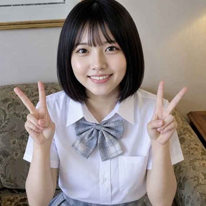 Idol trainee Kokoa-chan has challenged herself to her first ever internal ejaculation.